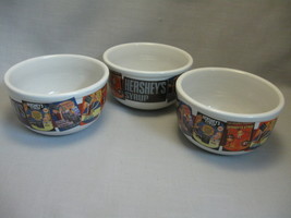 Bowls Hersey's Cereal Ice Cream Soup Syrup Bowl Vintage Nostalgic Designs Qty 3 - £10.24 GBP