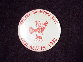1983 Odessa Washington Deutschesfest Pinback Button, Pin, Deutsches Fest  - $6.25