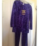 Women Soft Purple Velvet Pants Set Size: Medium - Large like New Condition - $38.99