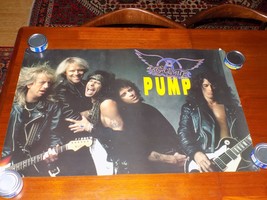 Vintage 1989 Aerosmith Pump Promotional Store Poster - $1,000.53 MXN