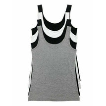 Felina Women&#39;s Cotton Modal Reversible Tank Top 4 Pack M, Black/White/Gray - £29.87 GBP