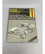 HAYNES DODGE D-50 PLYMOUTH ARROW incl MITSUBISHI PICK-UPS 1979-1986 Manual - $279.04 MXN