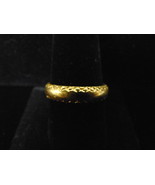 MENS VINTAGE ESTATE 14K YELLOW GOLD WEDDING BAND RING 7.3g  E2552 - £342.53 GBP