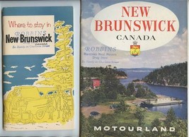 New Brunswick Canada Motourland and Where to Stay Booklets 1950&#39;s - $27.72