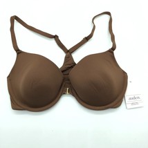 Auden Bra The Ace Demi Front Closure Lightly Lined Racerback Brown 34DDD - £7.78 GBP