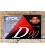 NEW / SEALED TDK High Output D90 IECI/Type I 1 Blank Audio Cassette Tape - $9.55 CAD