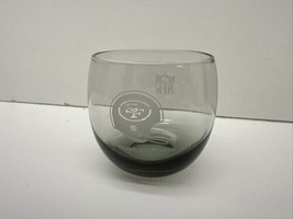 Vintage 1970’s Gas Station San Francisco 49ers Smoked Lowball Rocks Glass - £9.10 GBP