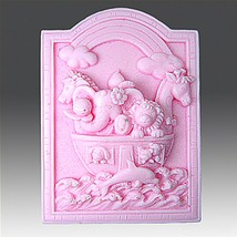 Noah Ark Silicone Mold, Soap/plaster/clay Mold - £19.73 GBP