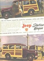 1948 Jeep Station Wagon Full Page Magazine Ad  - $11.88