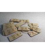 Wedding Label Tag Personalized Luggage Wooden Custom  Bespoke Travel SET... - $84.58 MXN