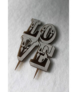 Love Acrylic Wooden Wedding CakeTopper Anniversary Decor Sings Just Married - $76.56 MXN