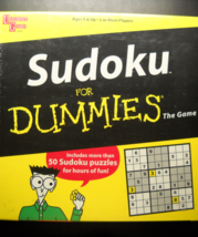 University Games 2005 Sudoku For Dummies The Game Factory Shrink Wrap Sealed Box - $9.99