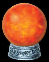 Spooky Sound Flames Witch Magic Light Orb Crystal Ball Halloween Prop Decoration - £37.35 GBP