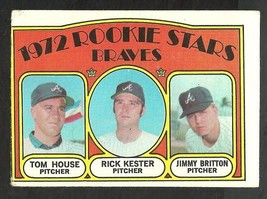 Atlanta Braves Rookie Stars Tom House Rick Kester Jimmy Britton 1972 Topps #351 - £0.39 GBP
