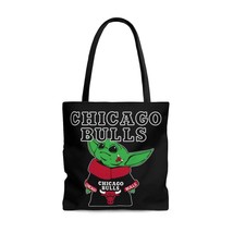 Baby Yoda-Chicago Bulls Tote Bag-Beach Bag-Sports Teams Bag-Gift for Her... - $23.60