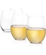 JoyJolt Spirits 19 oz Stemless Wine Glasses for Red or White Wine Set of... - £11.78 GBP