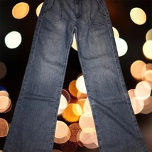 NWT Pierce Jeans Womens 29 Medium Light Blue Modern Flare Leg Denim Made... - £16.03 GBP
