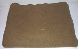 US Army WWII - 1950s wool bed blanket; no &quot;US&quot; logo, no spec tag; no holes  - £23.59 GBP
