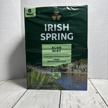 Irish Spring Bar Soap 8 -3.7 Oz Bars  ALOE MIST Deodorant Soap - £15.60 GBP