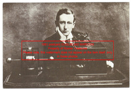 1981 Vintage Real Photo Postcard Guglielmo Marconi The Father Of Radio Qsl I4 Ikw - £33.68 GBP