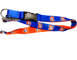 Denver Broncos Throwback Retro Logo 2Tone/Rev Lanyard Keychain Keyring Clip New - £5.14 GBP