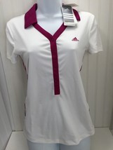 Adidas Ladies Golf Tennis Polo Small White w/ Tags 23186 ClimaCool P93073 - £31.14 GBP