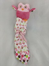 Baby Ganz Pink Owl Plush Lovey Security Blanket BG2889 Stuffed Animal Toy - $12.95