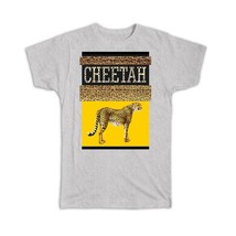 Cheetah Animal Print Nature : Gift T-Shirt Wild Animals Wildlife Fauna Safari Sp - £14.14 GBP