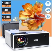 Projector With Wifi And Bluetooth, Projector 4K Support Native 1080P Pro... - £307.76 GBP