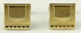 Vintage Men&#39;s Costume Jewelry WC Initial Monogrammed FOSTER Gold Tone Cu... - $16.18