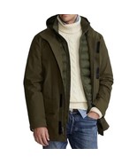 Polo Ralph Lauren 3 In 1 System Field Jacket Mens Olive Green Hooded Zip... - £196.54 GBP