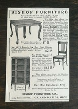 Vintage 1903 Bishop Furniture Company China Closet Oak Table Original Ad... - £5.20 GBP