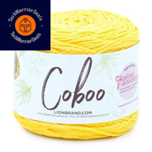 (1 Skein) Lion Brand Yarn Coboo Yarn, Yellow 1 Pack,  - $18.32