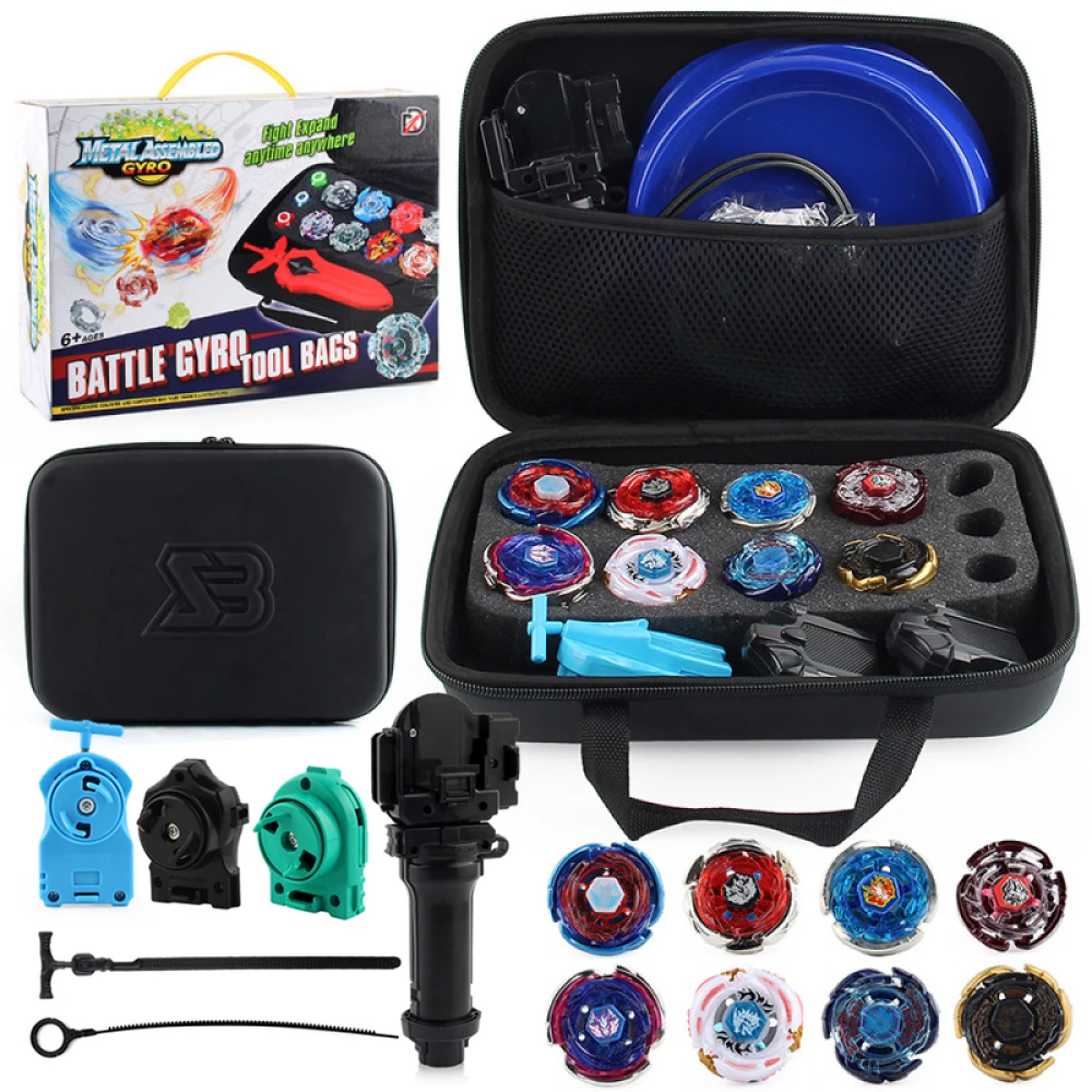 Toupie Beyblades Metal Fusion Blade Bley Set 25Pcs in Carry Case Spinnin... - £28.92 GBP+