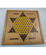 Vintage Parker Brothers Chinese Checkers Wooden Board 16.5” Square - $34.71 CAD