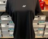 YONEX Women&#39;s Badminton T-Shirts Apparel Sports Tee Black [US:M] NWT 219... - £18.41 GBP