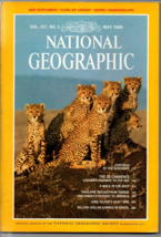National Geographic May 1980 Cheetahs Thailand Long Island Vol. 157 No. 5 - £15.55 GBP