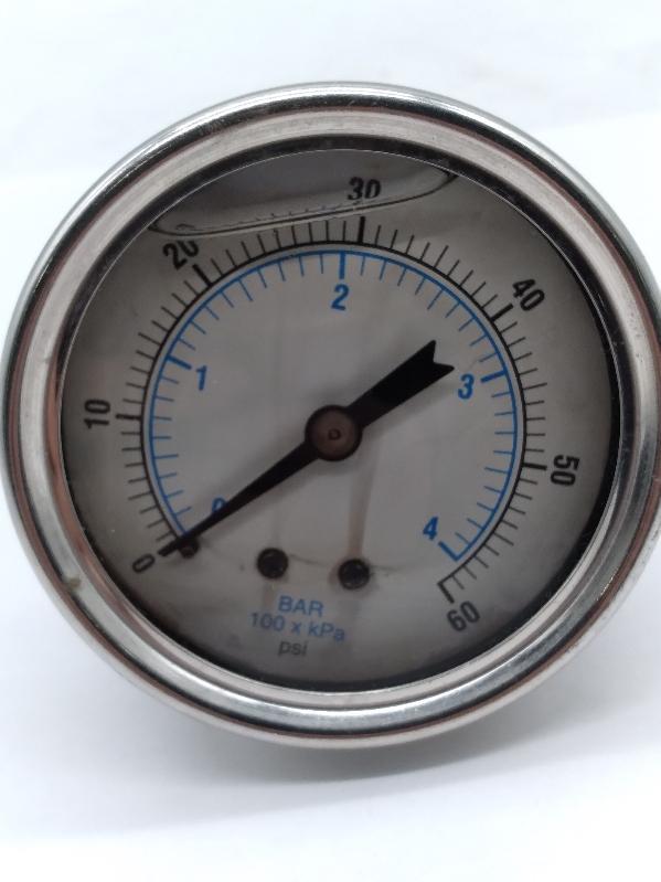  Unbranded 0-60 Pressure Gauge 0-60Psi Oil Filled  - $11.45