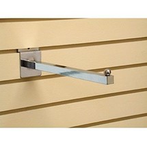 Only Hangers Chrome Faceout Square Tube 14&quot; For Slatwall  - $9.55