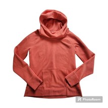 The North Face Medium Women Hoodie Cowl Neck Coral Pink Thumb Holes Pullover - £15.82 GBP