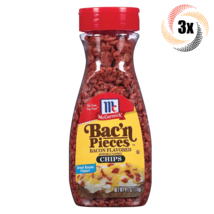 3x Shakers McCormick Bac&#39;n Pieces Original Bacon Flavored Chips Topping ... - £17.72 GBP