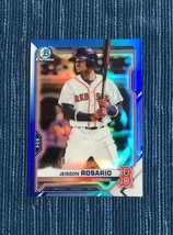 42U~ 2021 Bowman Chrome Jeisson Rosario Blue Refractor /150  Red Sox - £3.73 GBP