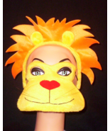 2 pc Lion Eye Mask &amp; Ears with Mane Headband Masquerade Zoo Lioness Cowa... - $233.29 MXN