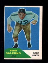 1960 Fleer #6 Sam Salerno Vgex Broncos *X94277 - £3.66 GBP