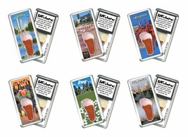 Atlanta FootWhere® Souvenir Fridge Magnets. 6 Piece Set. Made in USA - £26.14 GBP