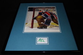 Grant Fuhr Signed Framed 16x20 Photo Display Oilers - £77.43 GBP