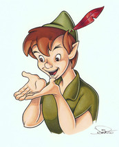 Jon Pinto Original Art SIGNED Walt Disney World Park ~ Peter Pan Gallery Print - £154.64 GBP