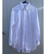 Polo Ralph Lauren Women&#39;s White cotton  12 Long Sleeve Collared Shirtdre... - $49.00