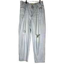 Madewell Fair Trade Factory Certified The Slouchy Boy Jean Women Size 33 Distres - £32.96 GBP