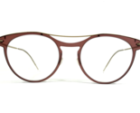 Lindberg Eyeglasses Frames 6567 C.04/01 Clear Burgundy Red Matte Gold 49... - $336.59